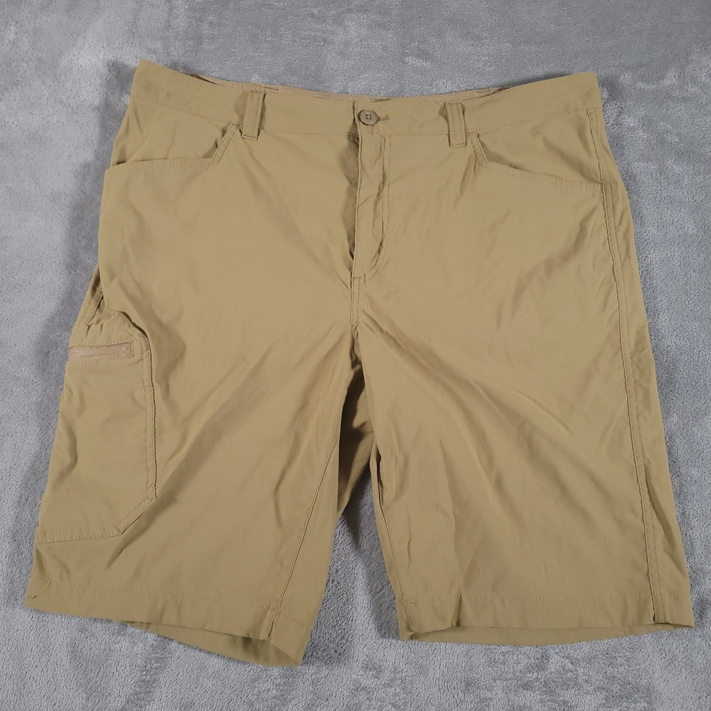 Eddie Bauer Shorts Mens 38 Tan Travex Cargo Hiking Performance Outdoor